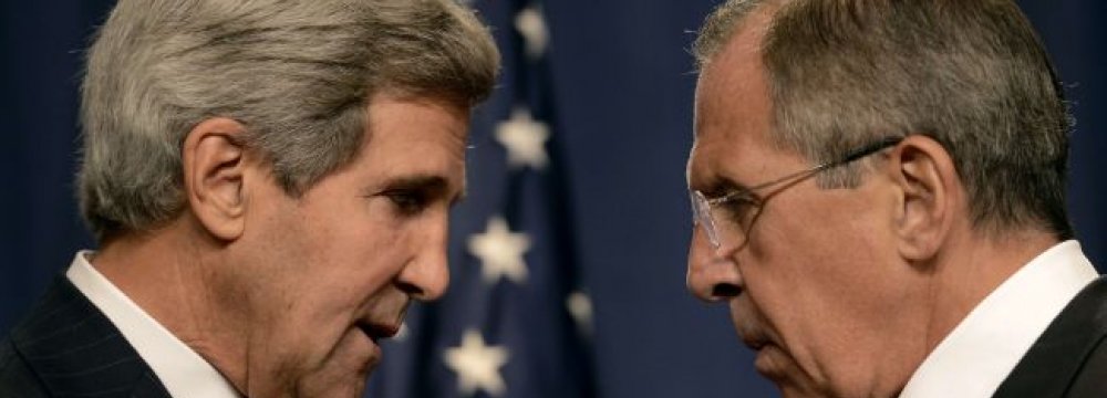 Lavrov, Kerry in High-Stakes Talks