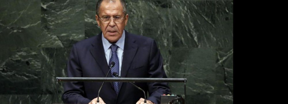 Russia Launches Fierce Attack on West in UNGA Speech