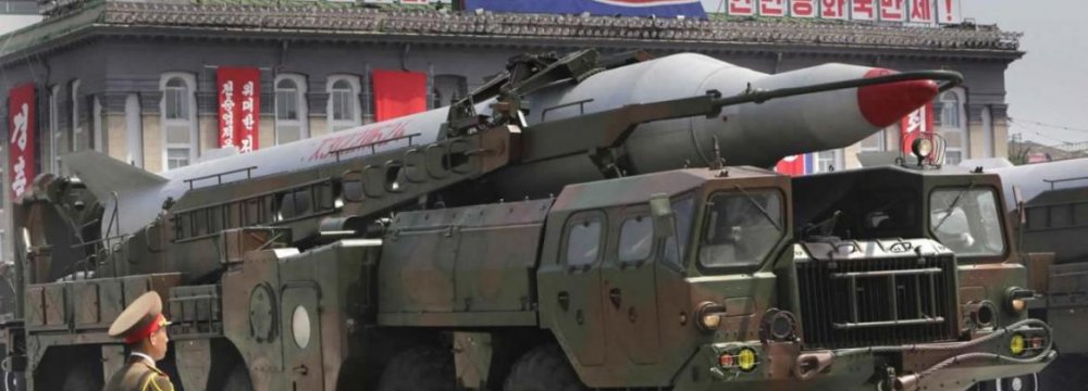 North Korea Again Fires Short-Range Projectiles