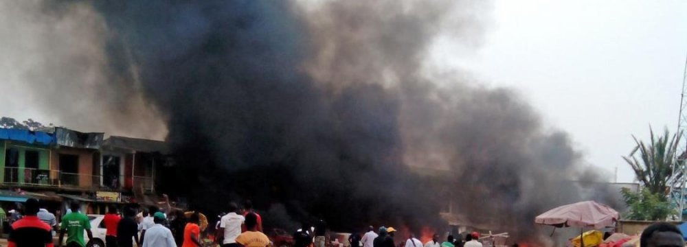 Blast Kills 50 in Nigerian Market