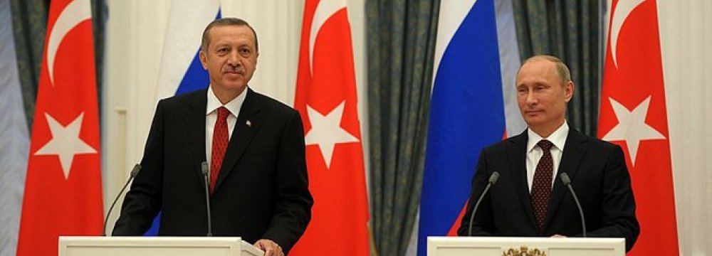 Putin in turkey to Boost Energy Ties