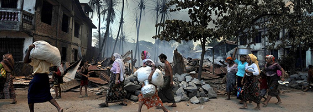 Myanmar Rohingya Forced to Flee, Again