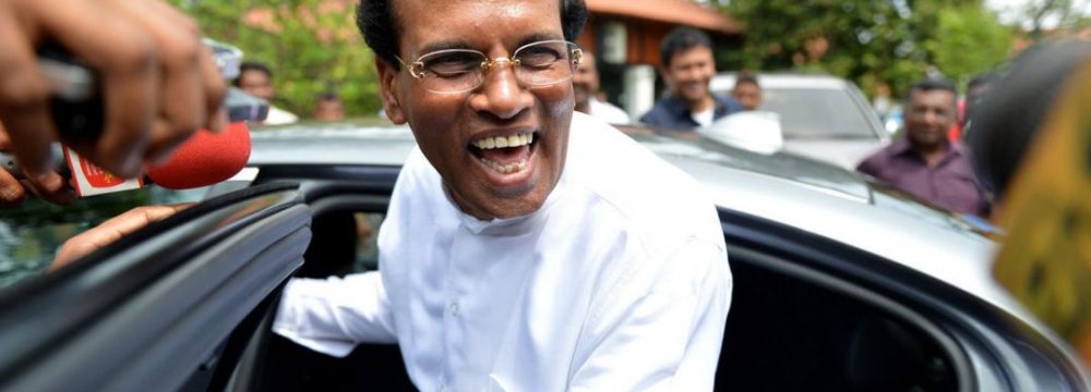 Lankans Vote Out Rajapaksa, Elect Sirisena