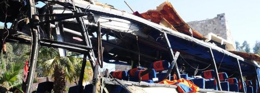 7 Killed in Damascus Bus Blast