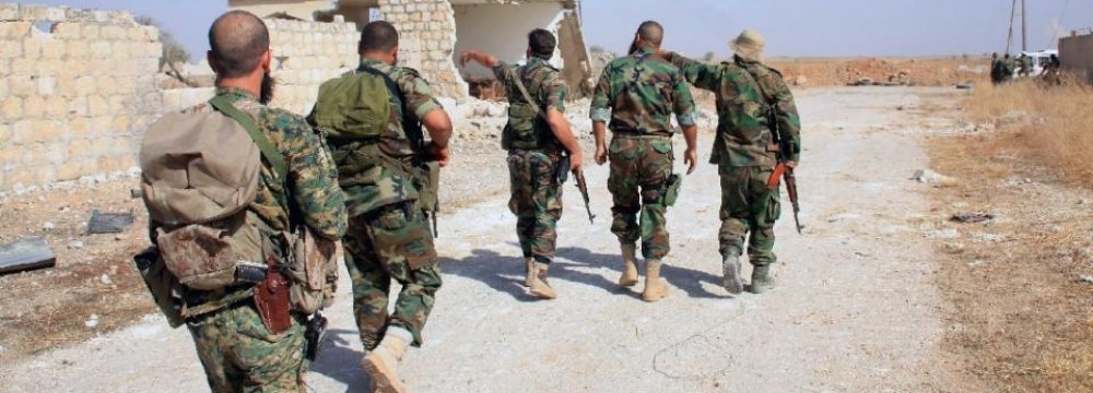 Syrian Army Advances Near Aleppo