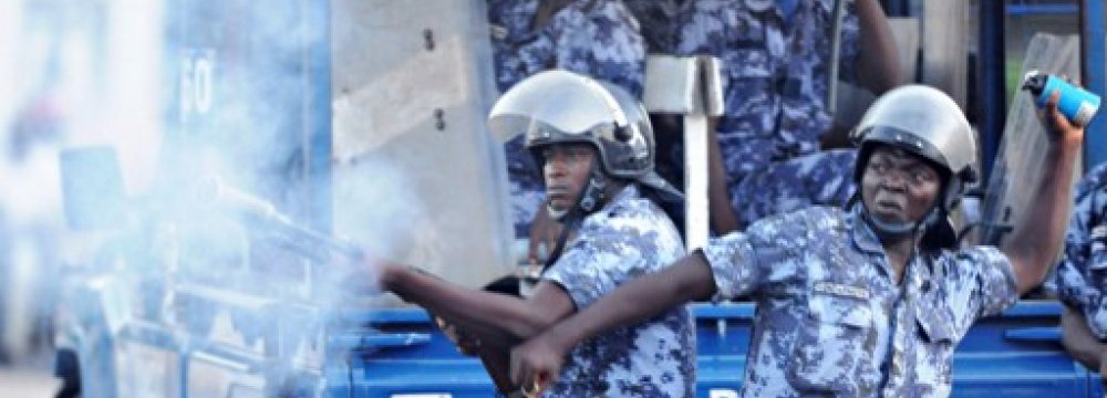 Togo Police Fire Teargas  at Protesters