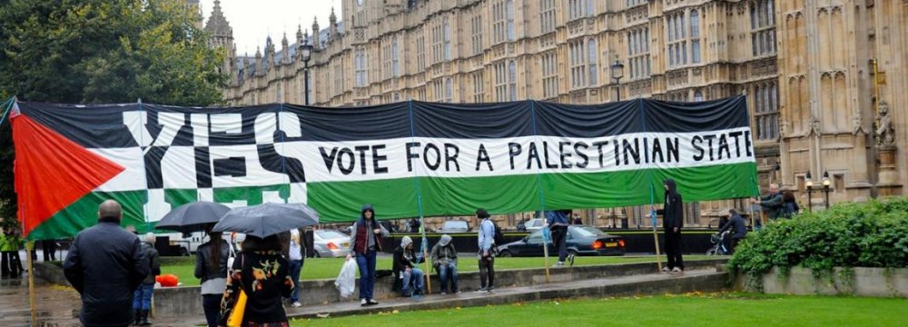 UK Parliament Recognizes Palestinian State