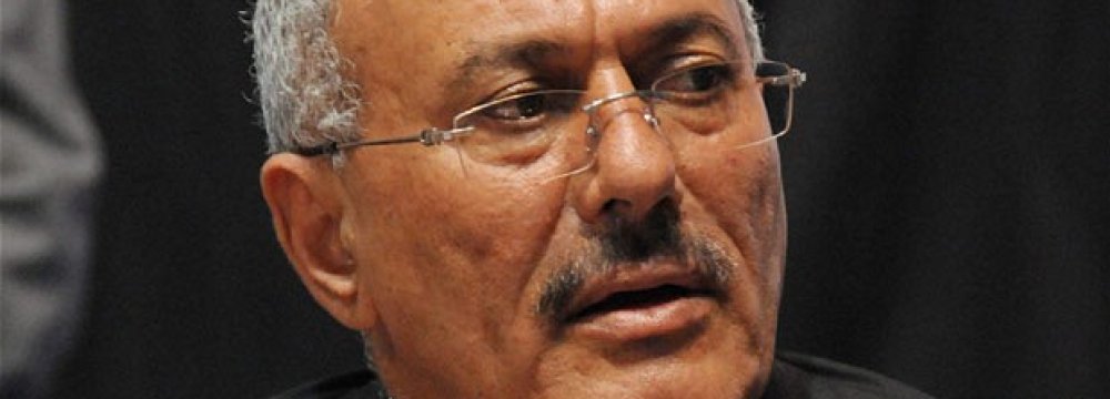 Saleh Says Exiled Hadi No Longer Relevant