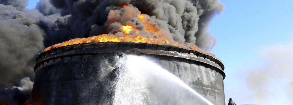 Libya Port Fire Destroys  1.8m Barrels of Crude