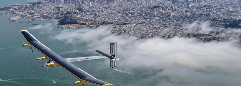 Solar Plane Takes Off on Record-Breaking Tour