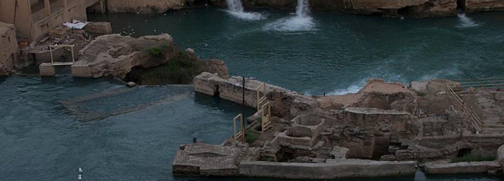 Ducklings Smell Trouble at Shushtar Waterfalls