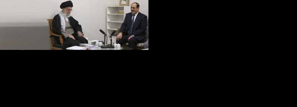 Leader Praises Maliki&#039;s  Role