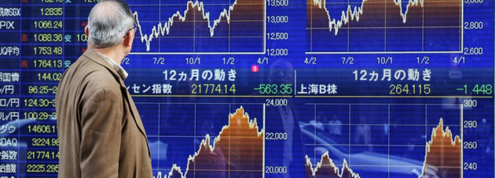 Asia Stocks Down