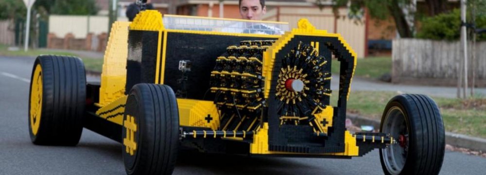 Man Creates Working Car From Lego