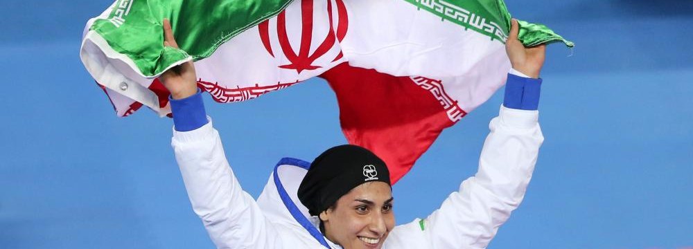 Iranian Woman Karateka in KWC Final