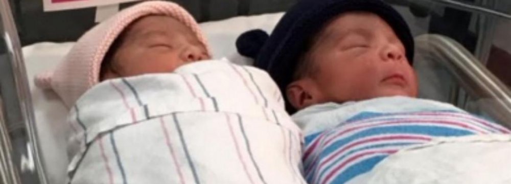 Twins Born One Year Apart