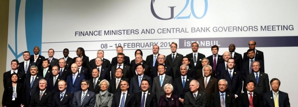 G20 to Rewrite Laws  Governing Int’l Commerce