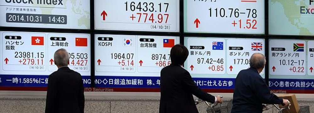 Asian Stocks Rise for Third Day