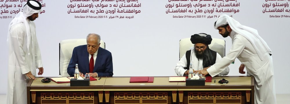 US, Taliban Sign Peace Deal  