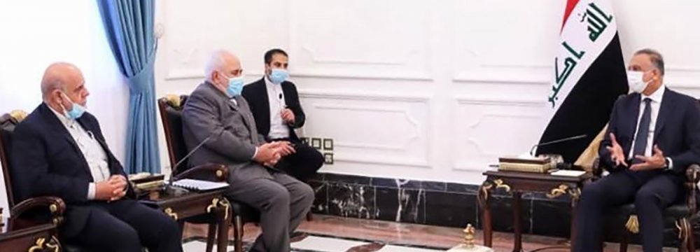 Zarif Holds Top-Level Talks in Iraq 