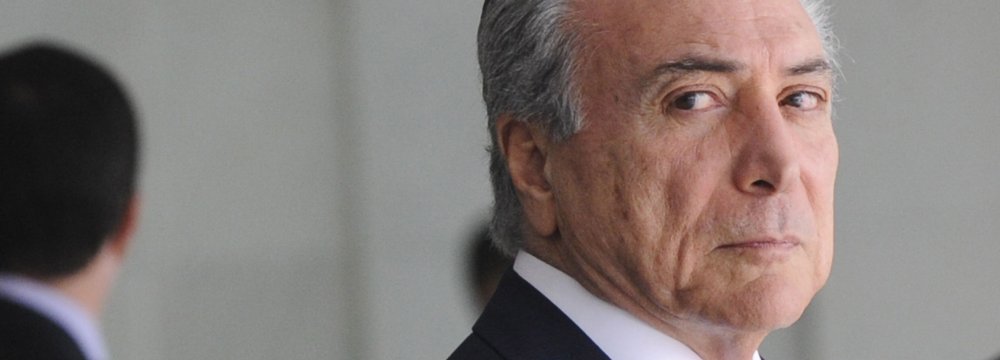 Temer Defiant, Refuses to Resign