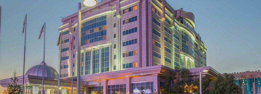 Astana’s Rixos President Hotel where the Syria peace talks are to be held on Jan. 23-24   