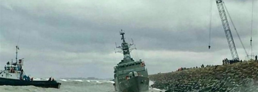 Warship Sustains Minor Damage in Caspian Sea