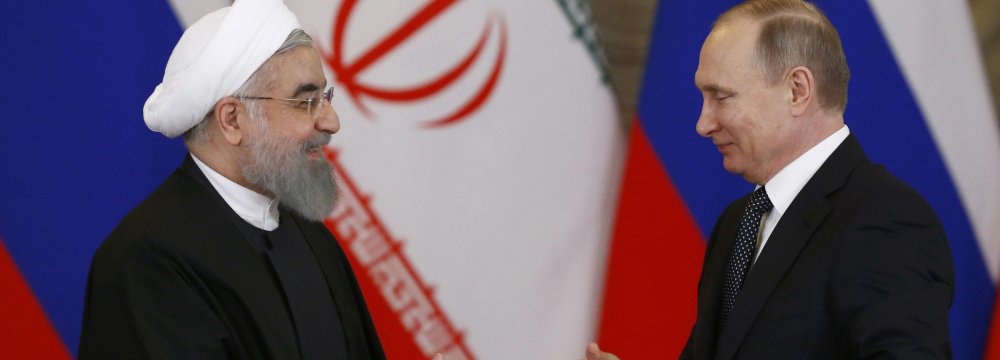 Putin, Rouhani Discuss Nuclear Deal, Region 