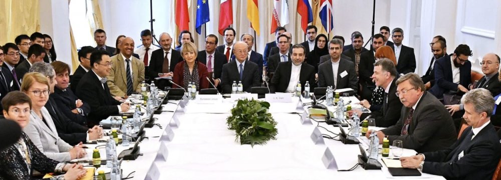 A special meeting of the Joint Commission of parties to the JCPOA at Coburg palace in Vienna, Austria on May 25.