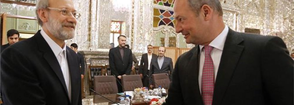 Larijani, Austrian Official Discuss JCPOA
