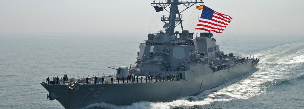 US Navy Fires Flare at Iran Vessel 