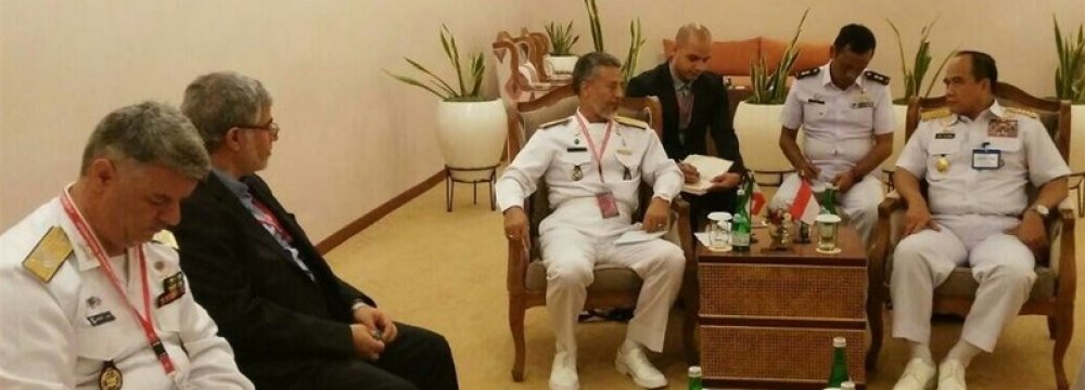 Iran, Indonesia Discuss Naval Cooperation