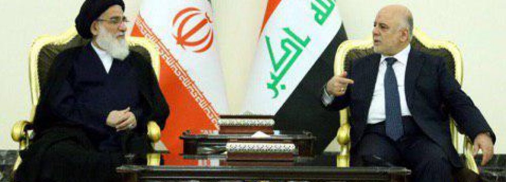Expediency Council Chief Meets Iraqi Premier