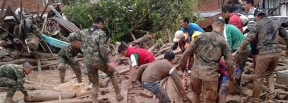 Commiseration With Colombia, Indonesia Over Fatal Landslides