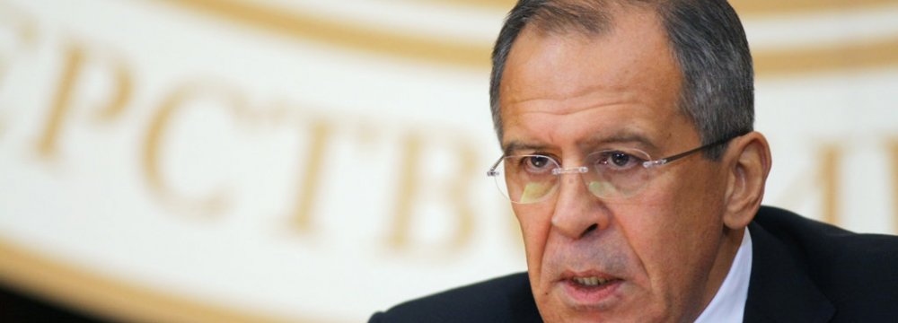 Lavrov: Tehran Part of Int’l Anti-Terror Front 