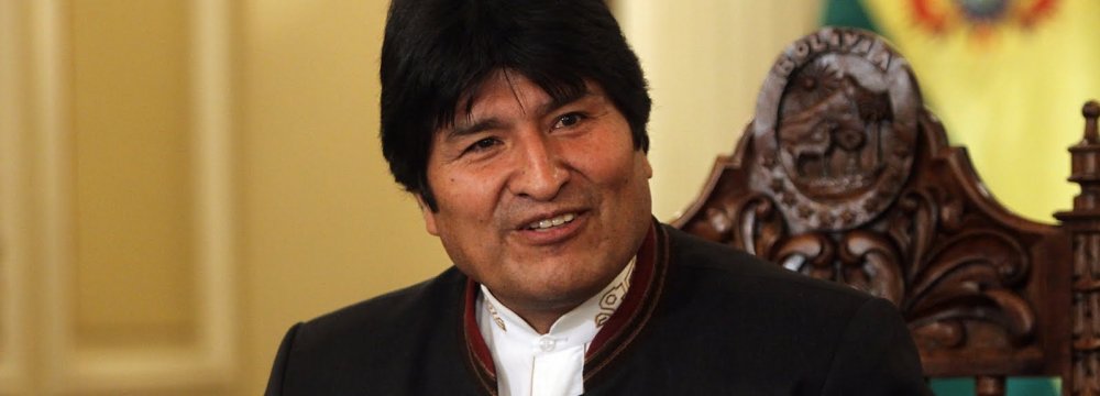 Morales Receives Message from Rouhani