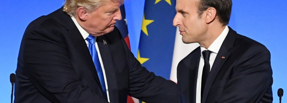 Macron, Trump Confer on Iran