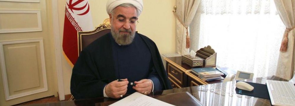 Rouhani Writes to 3 EU Leaders on Nuclear Deal