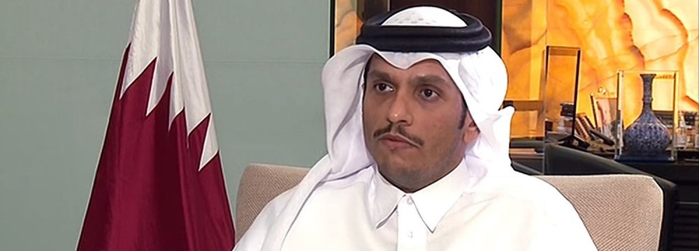 Qatari FM Sends Message on Ties 