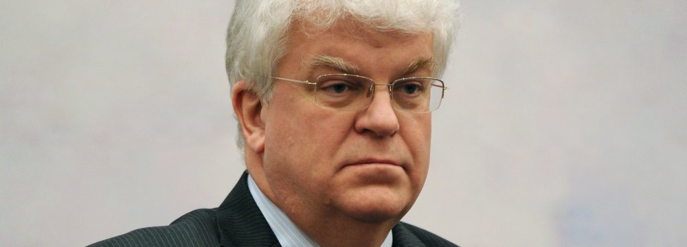 Russia's Permanent Representative to the EU Vladimir Chizhov