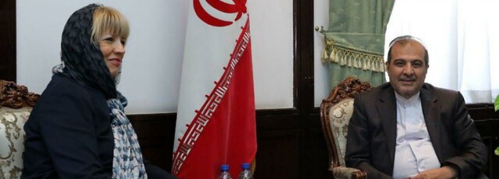 EU Diplomat Discusses Yemen in Tehran