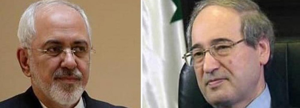 Iranian, Syrian Diplomats Discuss Ties 