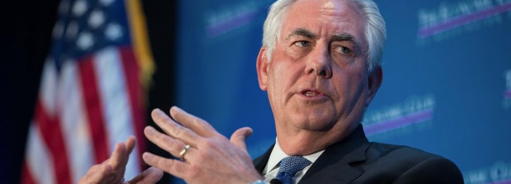 Tillerson at Odds With Trump on Nuclear Deal