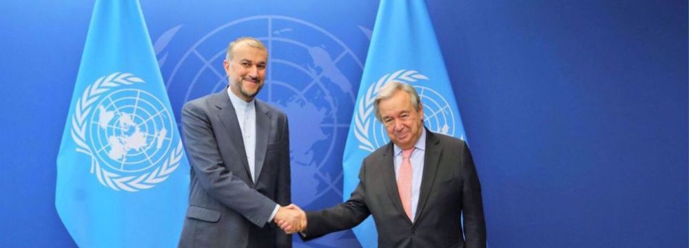 UN Chief Highlights Tehran’s Contribution to Regional Security