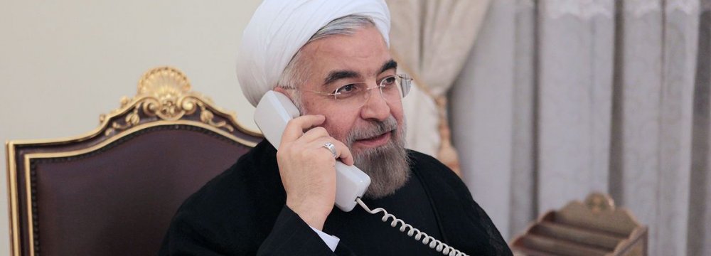 Rouhani, Sheikh Hamad Discuss Economic Coop.