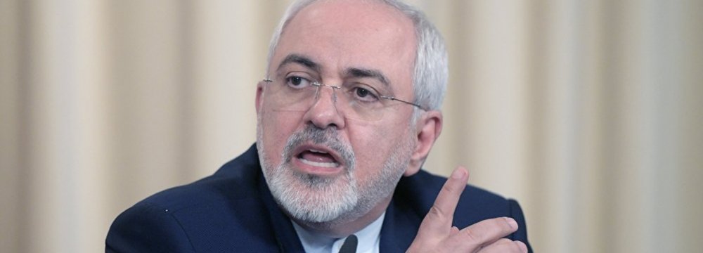 Zarif Urges US to Change Anti-Iran Tack 