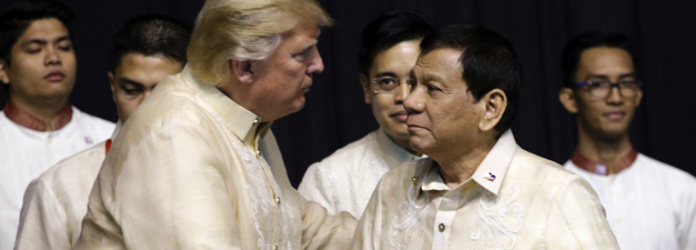Trump Hails Great Relationship With Filipino Leader