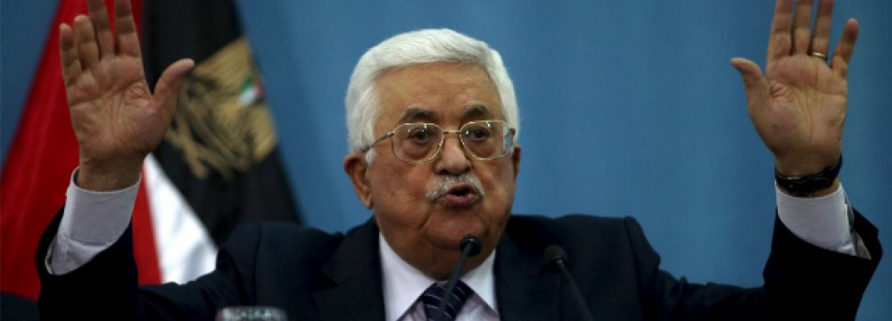 Mahmoud Abbas Says No Role for US in Peace Process
