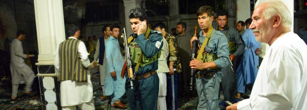 A suicide attack at a packed Shia mosque in the western Afghan province of Herat killed dozens of people on August 1.