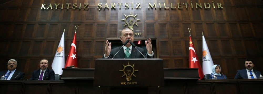 Erdogan Says US Funding of Syrian YPG Militia to Impact Turkey’s Decisions